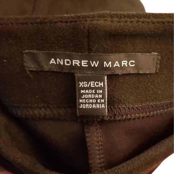 Two Pair (2) Andrew Marc Faux Suede Pull-on Ankle Pants Black - Size XS - Picture 5 of 5